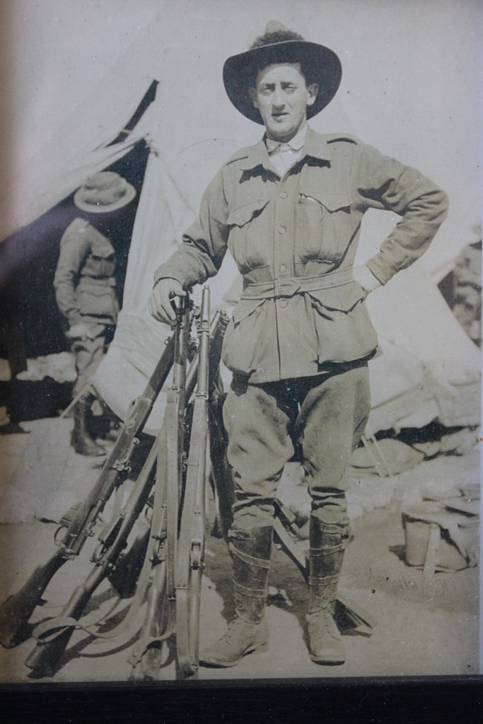 Andrew Cochrane was shot in the arm while in Gallipoli.