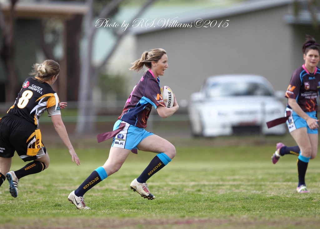Ange Taylor scored two tries to help the girls win 24-10. PHOTO Susan Meli